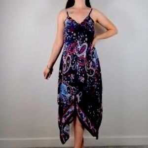 a.n.a‎ Asymmetrical Purple Pink Sundress